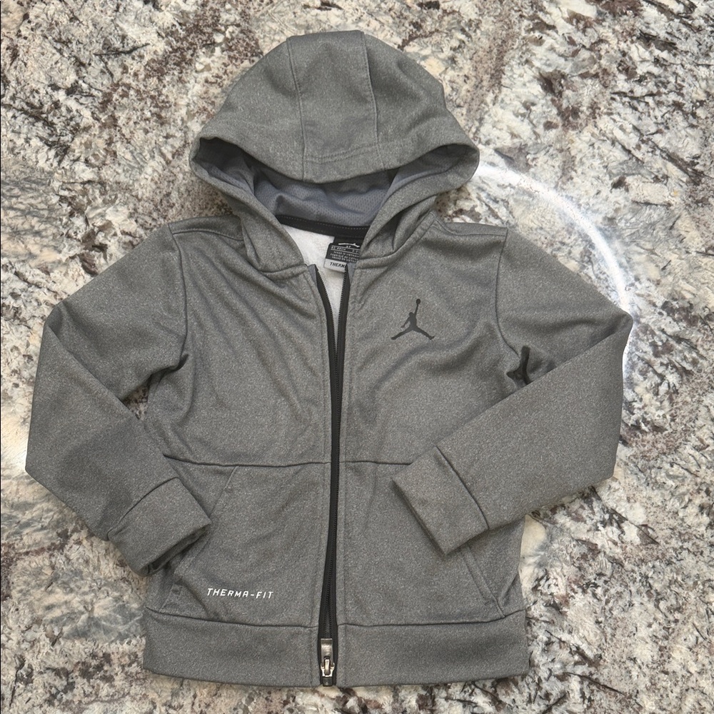 Jordan Kids Gray Therma-Fit Hoodie